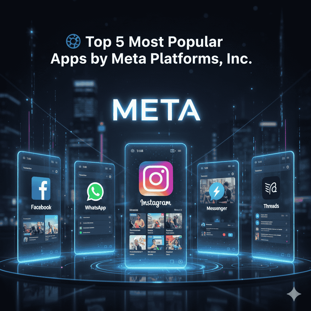 Top 5 Most Popular Apps by Meta Platforms, Inc.