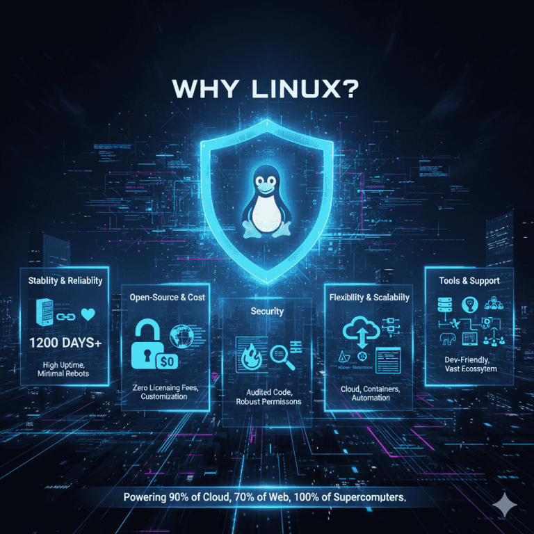 Why is Linux widely used on the server side? No Windows.