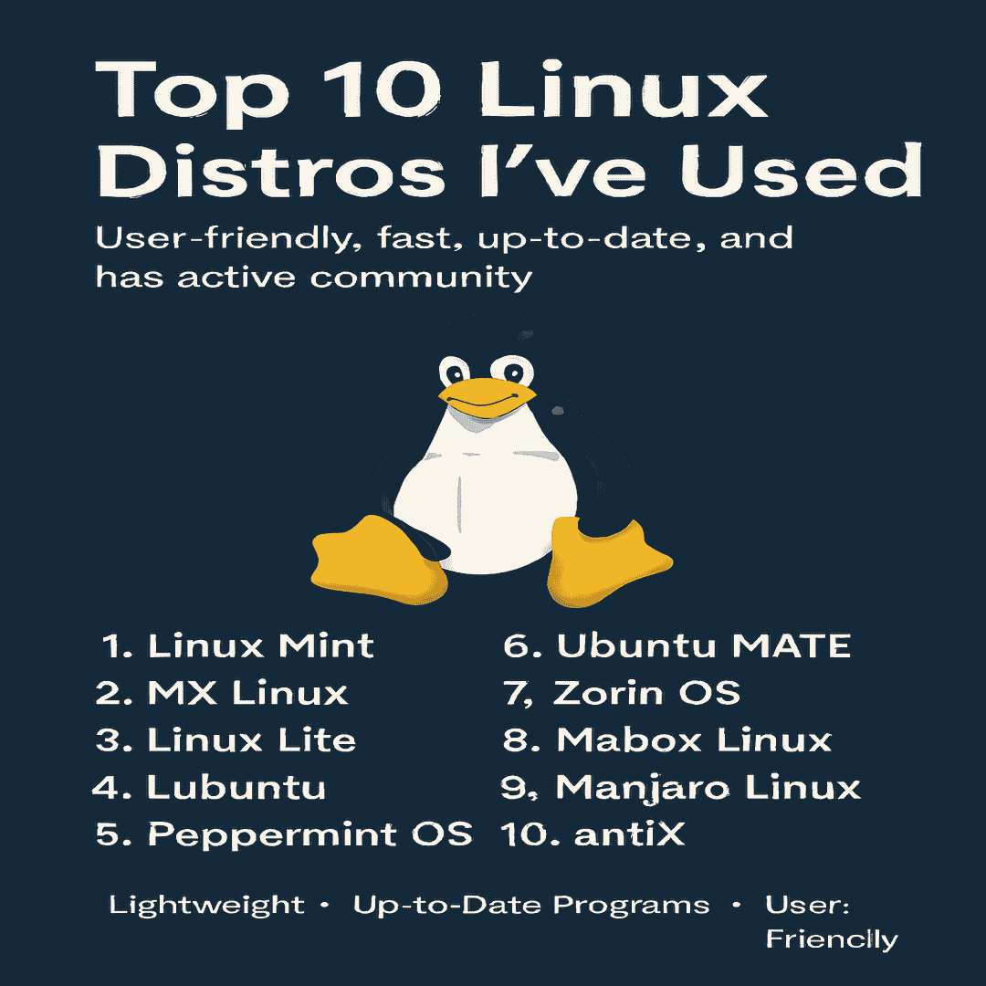 Top 10 Linux distros to try as a beginner